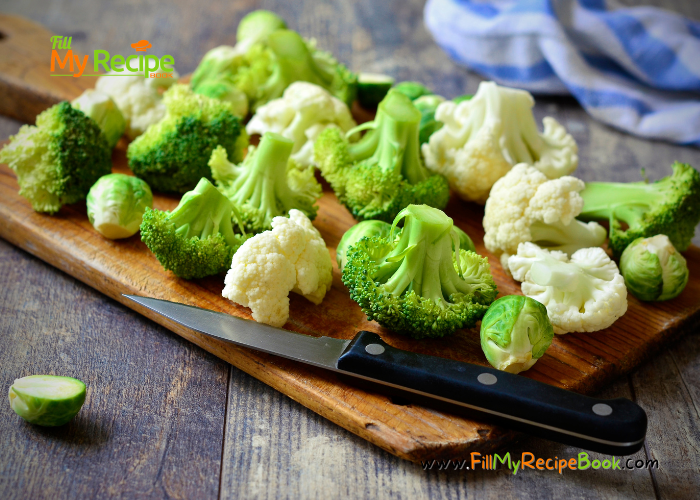 Creamy Pumpkin Vegetable Casserole side dish recipe idea. Oven baked dinner or lunch with mushroom soup and cheese on top, with herbs.