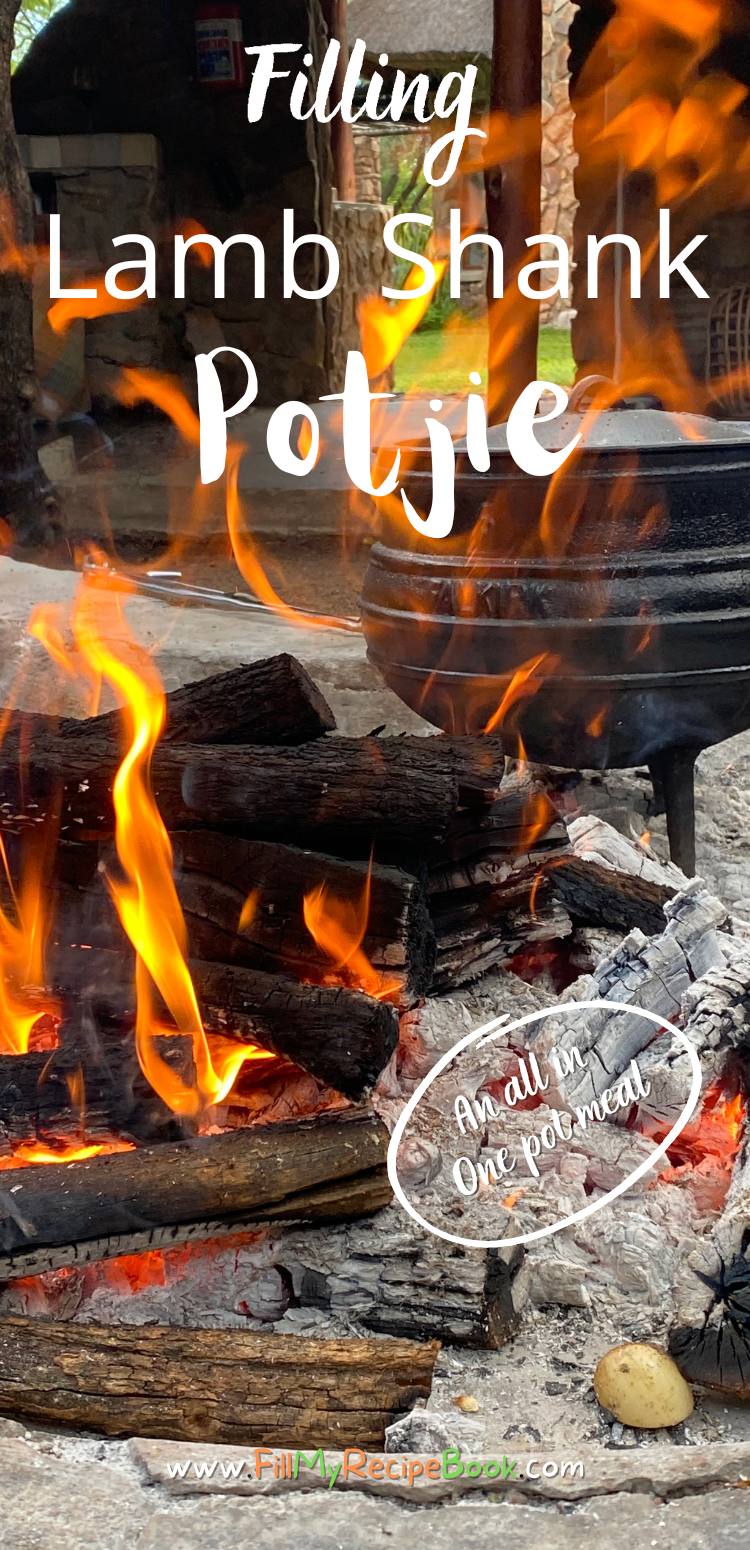 Filling Lamb Shank Potjie