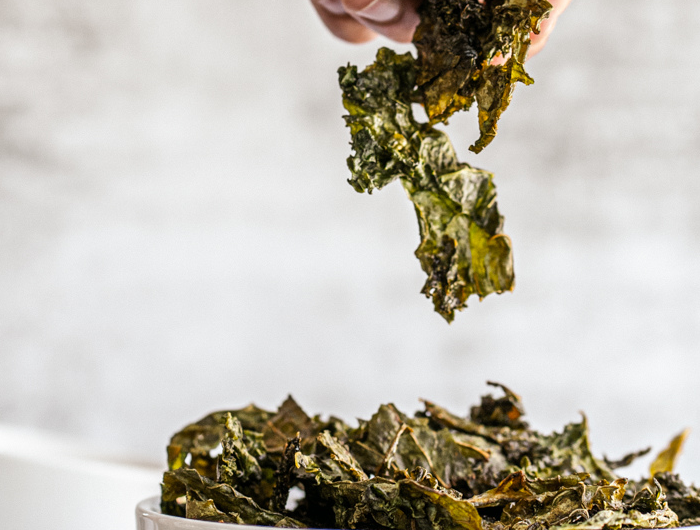 Healthy Garlic salted Kale Chips