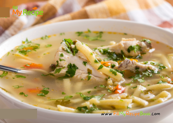 A Homemade Chicken Noodle Soup recipe. This chicken soup helps when sick with colds and flu, its not a myth its nutrition for your body.