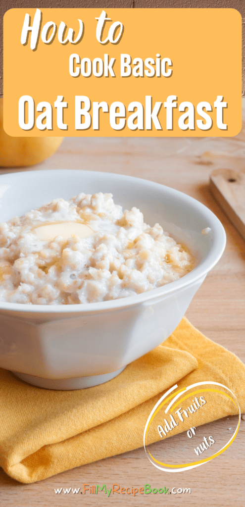 How to Cook Basic Oat Breakfast