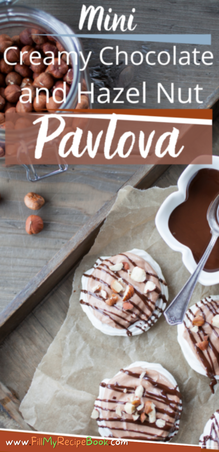 Mini Chocolate and Hazel Nut Pavlova
