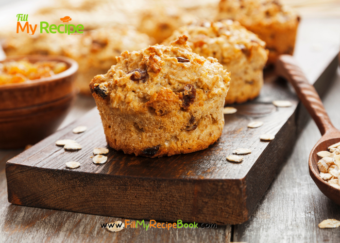 Oat Raisin & Date Muffins