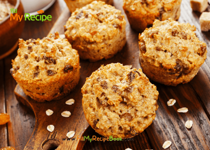 Oat Raisin & Date Muffins