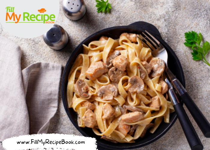 One Pot Pasta with Chicken & Mushrooms