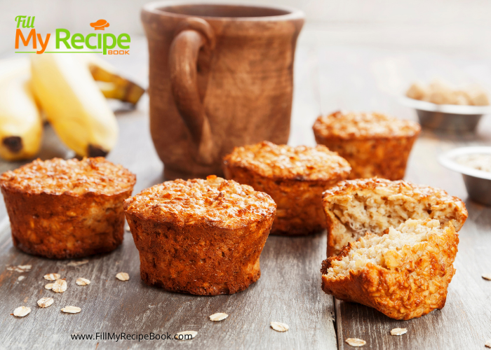 Scrumptious Banana Oat & Honey Muffins