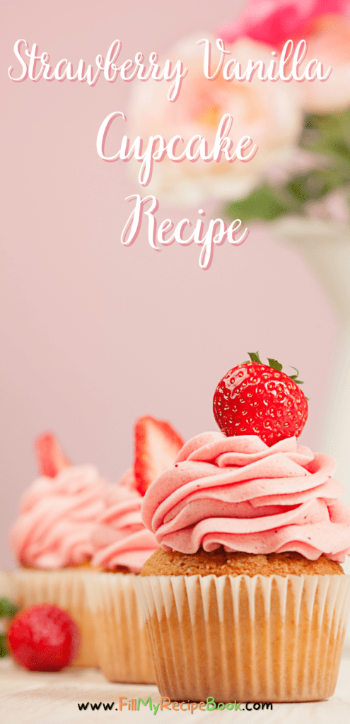 Strawberry Vanilla Cupcake Recipe