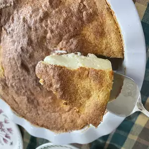 This milk tart recipe is from my South African grandmother, Ouma. Her legendary milk tart is lip-smacking, and the recipe is a real winner.