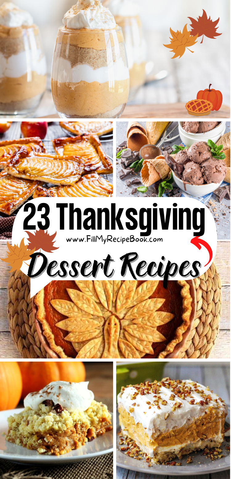23 Thanksgiving Dessert Recipes - Fill My Recipe Book