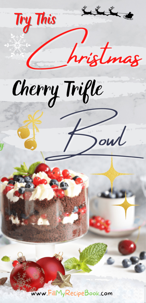 Christmas Cherry Trifle Bowl.