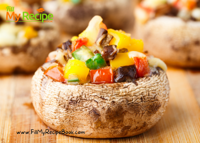 Easy Stuffed Portabella Pizza