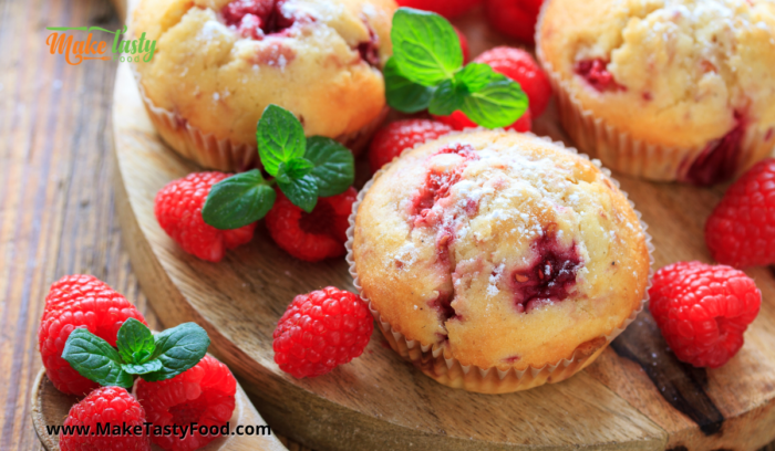 Fresh Homemade Raspberry Muffins