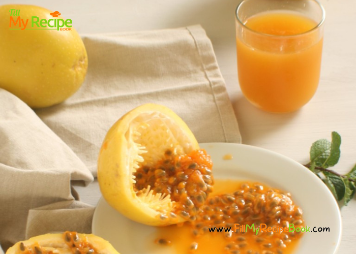 Homemade 3 Ingredient Passion Fruit Juice