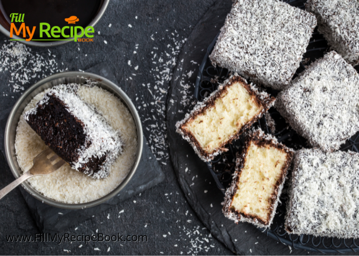 Mini Chocolate Coated Lamingtons