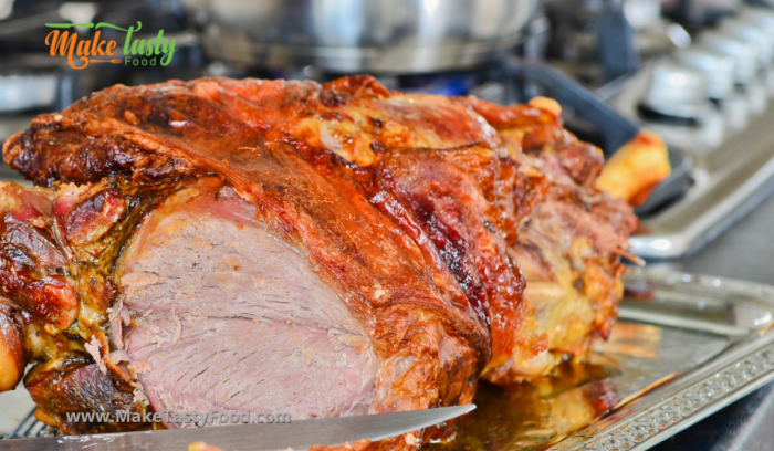 Roasted Leg of Lamb & Mint Sauce