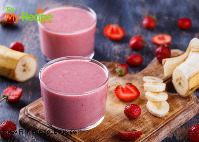 Strawberry Banana Smoothie for Anemia