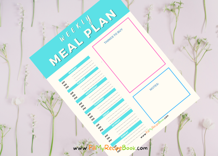 Weekly Planner and Lists and Notes