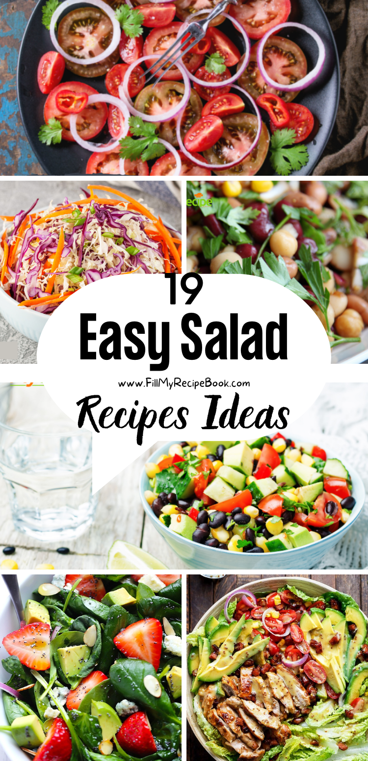 19 Easy Salad Recipes Ideas - Fill My Recipe Book