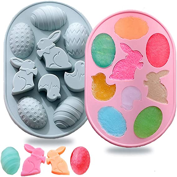  Easter Rabbit Bunny Egg Silicone Molds