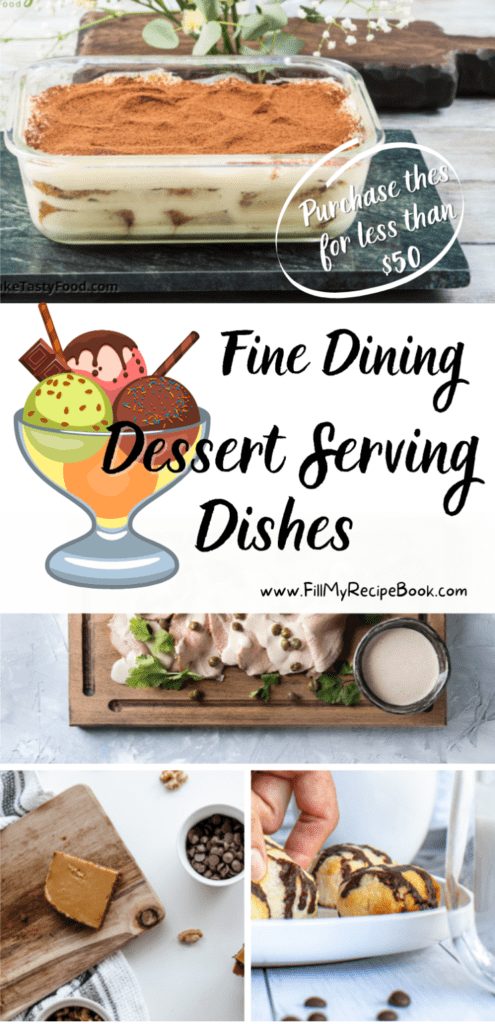 Fine Dining Dessert Serving Dishes
