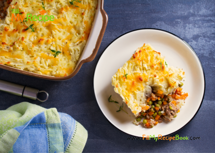 Homemade Cottage Pie Dish