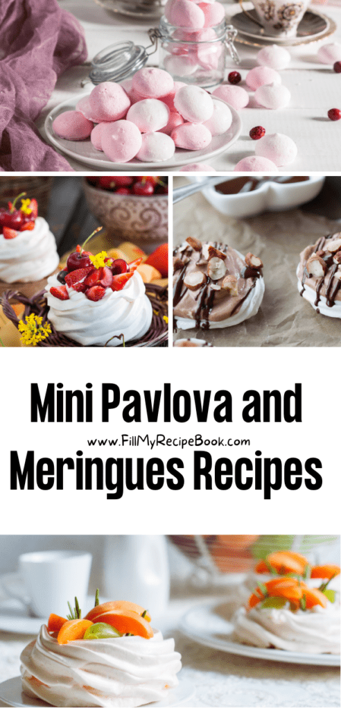 Mini Pavlova and Meringues Recipes