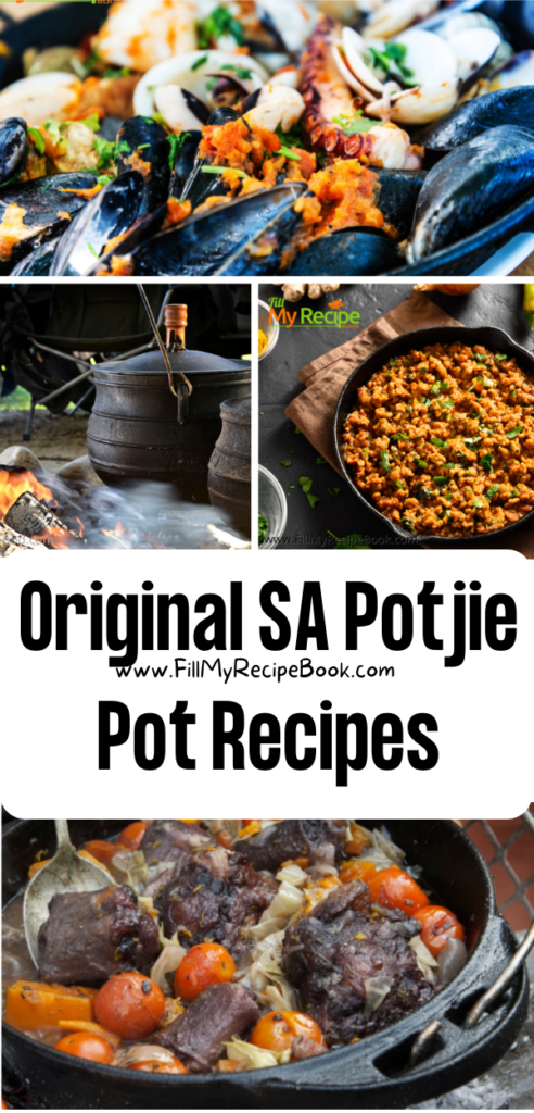 Original SA Potjie Pot Recipes - Fill My Recipe Book
