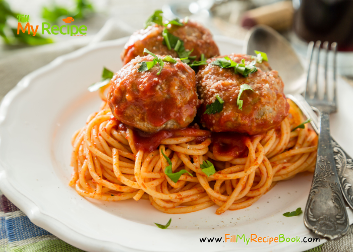 Spaghetti & Meatballs with Sauce