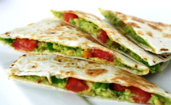 Avocado quesadillas (vegan)