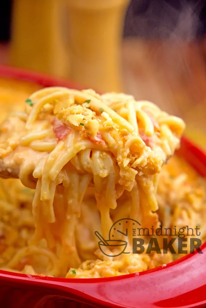 Rotel Chicken Spaghetti Casserole