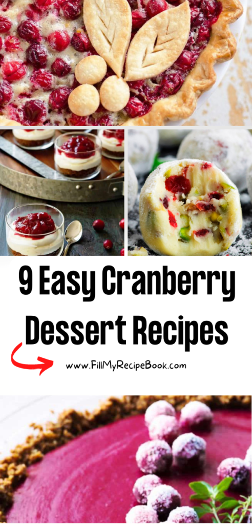 9 Easy Cranberry Dessert Recipes