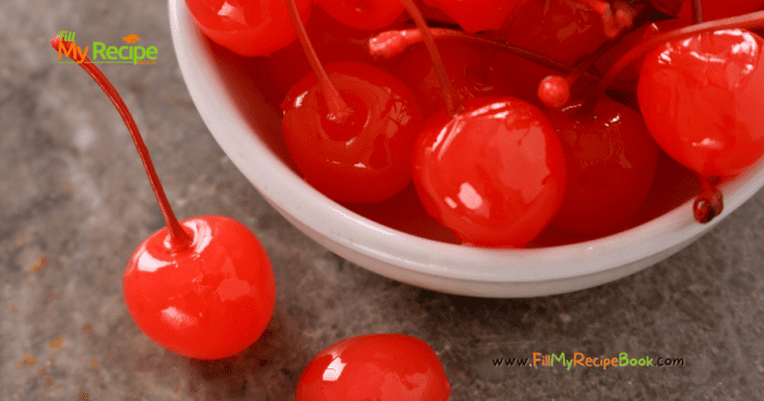 cherries for additional fruit in the christmas cake.