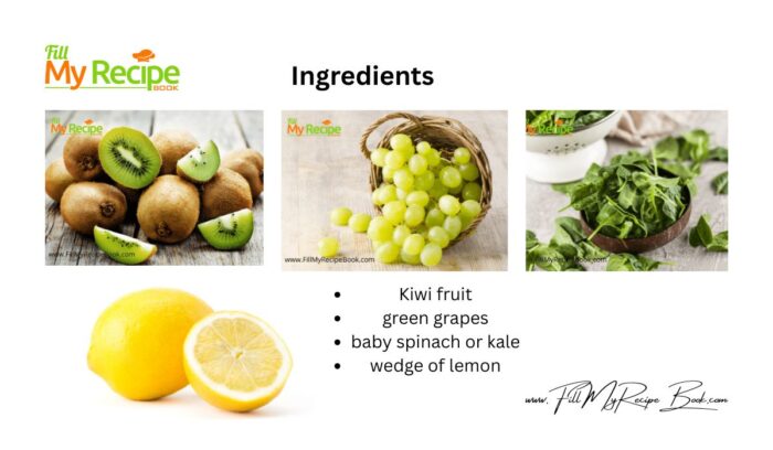 Ingredients for Green Smoothie for Anemia.
kiwi
green grapes
spinach or kale
lemons
water and ice
honey or other sweeteners.