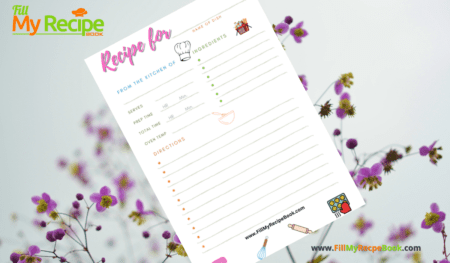 A General Recipe Page Printable Use this page and print a few to file all your recipes in one obtainable folder or book.