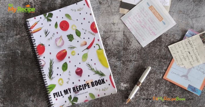 Gorgeous Blank Recipe Book - Fill My Recipe Book