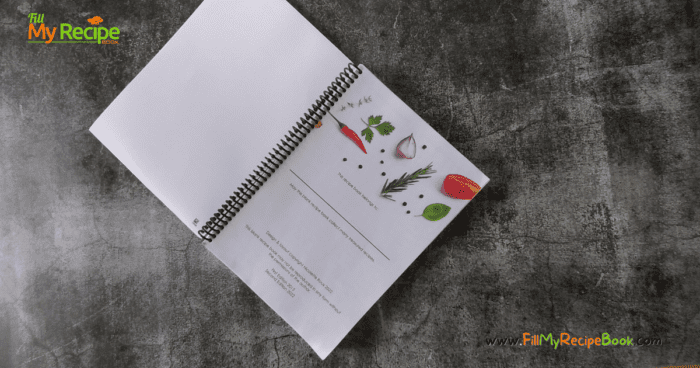 Gorgeous Blank Recipe Book - Fill My Recipe Book