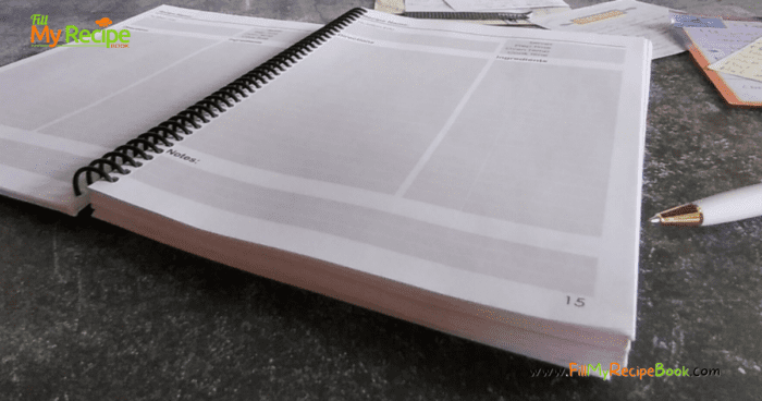 With 200 pages the blank recipe book will easily hold 180recipes.