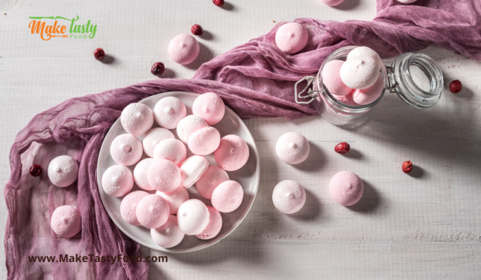 Mini Pink Meringue Kisses