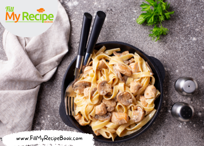 One Pot Pasta with Chicken & Mushrooms