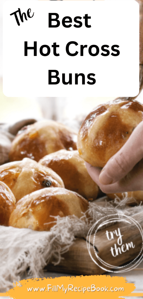 Best Hot Cross Buns recipe to bake for Easter. An easy traditional easter bun recipe with raisins, it is a versatile recipe for fillings.