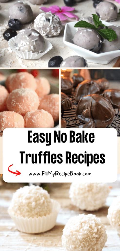 Easy no bake Truffles Recipes with various flavors and toppings. Gift them or enjoy for that special after dinner dessert or as a snacks.