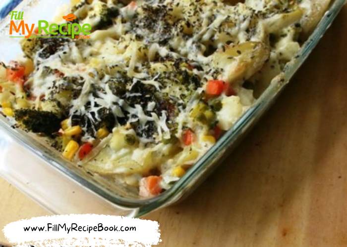 The Tasty Vegetable Dish recipe baked with your favorite vegetables you can add potato and bake in a Pyrex casserole makes the tastiest meal.