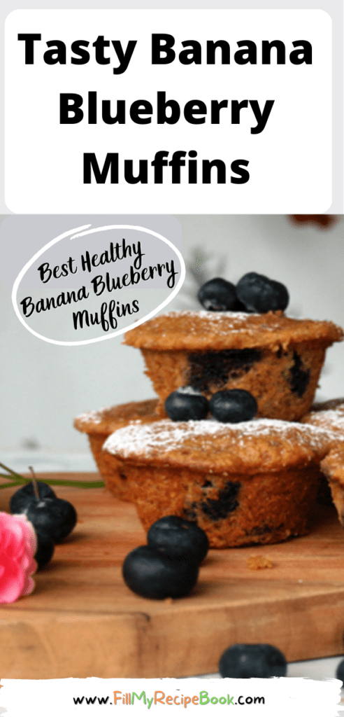 Tasty Banana Blueberry Muffins Recipe. Best taste of homemade banana muffins just sweet enough made with buttermilk to enrich the taste.