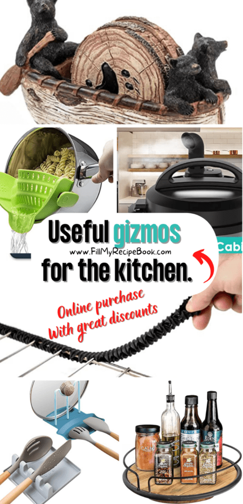 Get these bargains while they last with a few Useful gizmos for the kitchen. Some interesting gizmos to help in and around the kitchen and house.