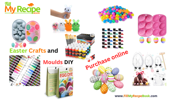 10 Easter Crafts and Moulds DIY ideas to create for easter and all the DIY crafting material and moulds for painting and chocolate eggs.
