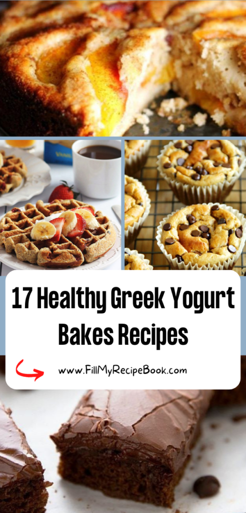 17 Healthy Greek Yogurt Bakes Recipes. So much healthier baking with Greek yogurt when doing desserts and cakes and much more. 