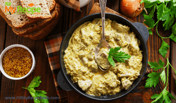 Creamy Chicken in Dijon Mustard Sauce recipe baked in the oven. The best family lunch or dinner meal to make all in one with sides.