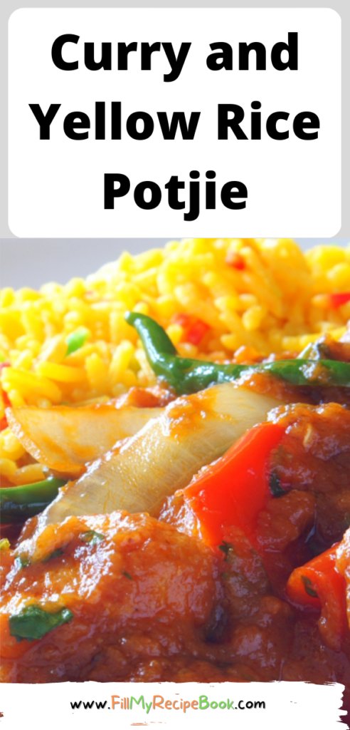 Best south african Curry and Yellow Rice Potjie recipe. Two potjies over coals that keep the pot simmering made with mince beef and spices.