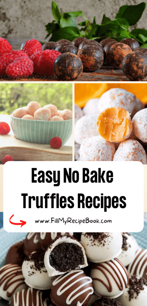 Easy no bake Truffles Recipes ideas to create with various flavors and toppings. Gift them or make easter eggs, a dessert or as a snacks.