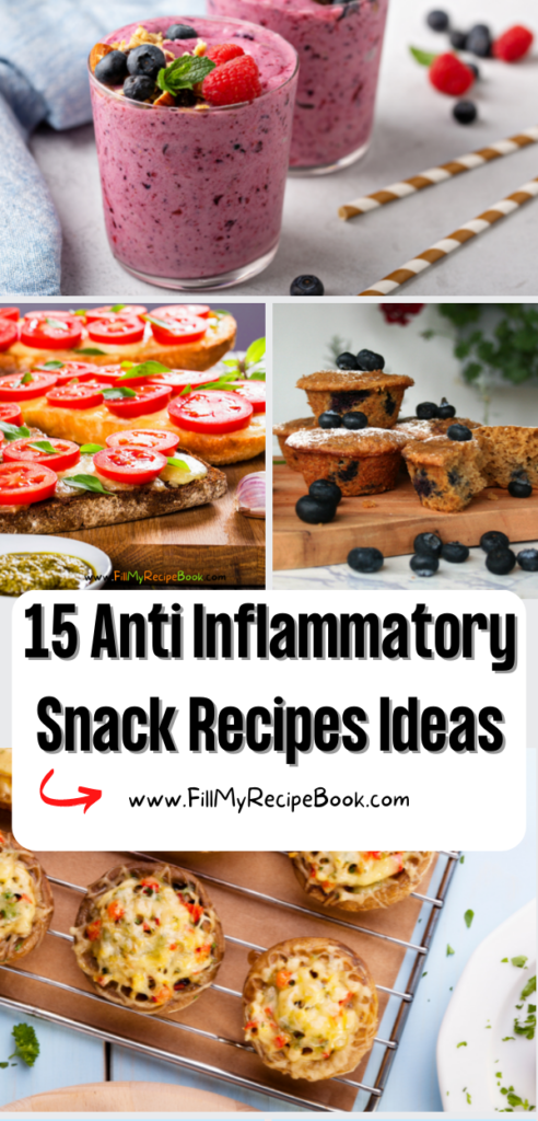 15 Anti Inflammatory Snack Recipes Ideas. Eating a healthy diet with ingredients that reduce inflammatory conditions helps fight diseases